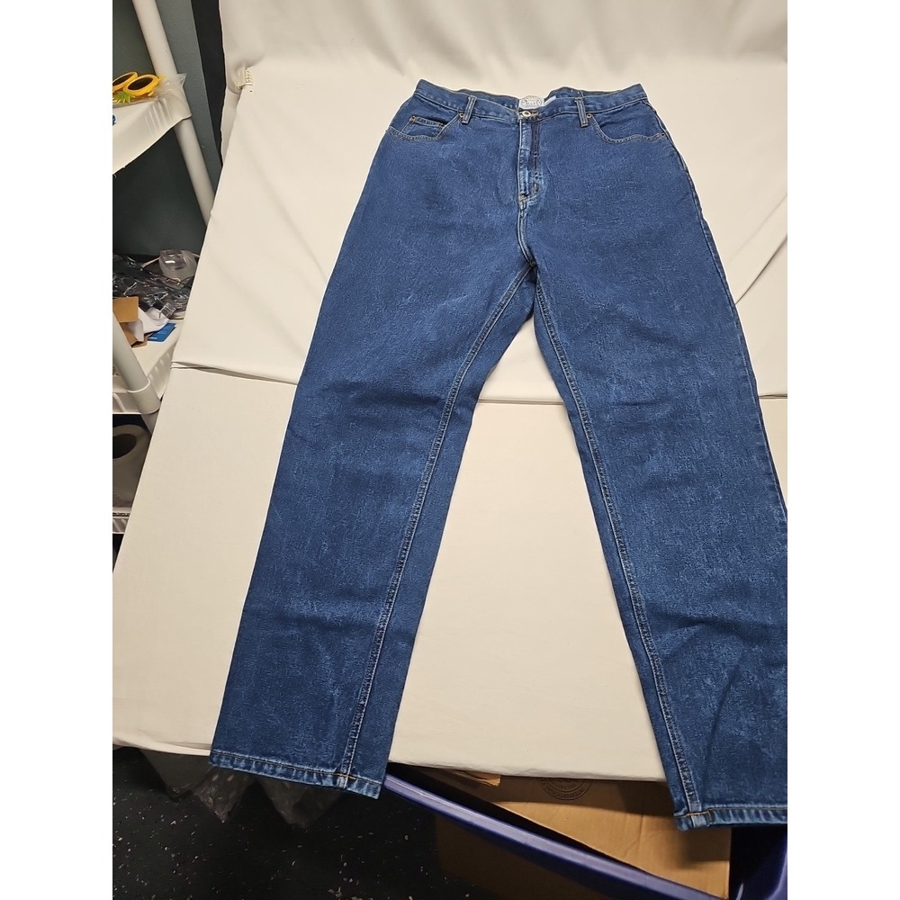 Carolina Blues Women Blue Vintage Tapered Denim Jeans High Rise Cotton Size 18wt - Picture 5 of 15